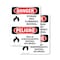 Signmission Storage Area Flammable Material Bilingual Danger Sign, Vinyl Decal, 7in W x 10in L, 2PK OS-2PACK-DS-D-710-VS-1583 - alternate 1